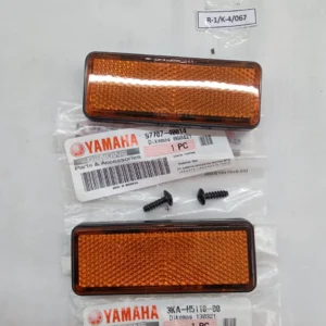 Yamaha RXK RX King RX135 Yellow Front Reflector Pair
