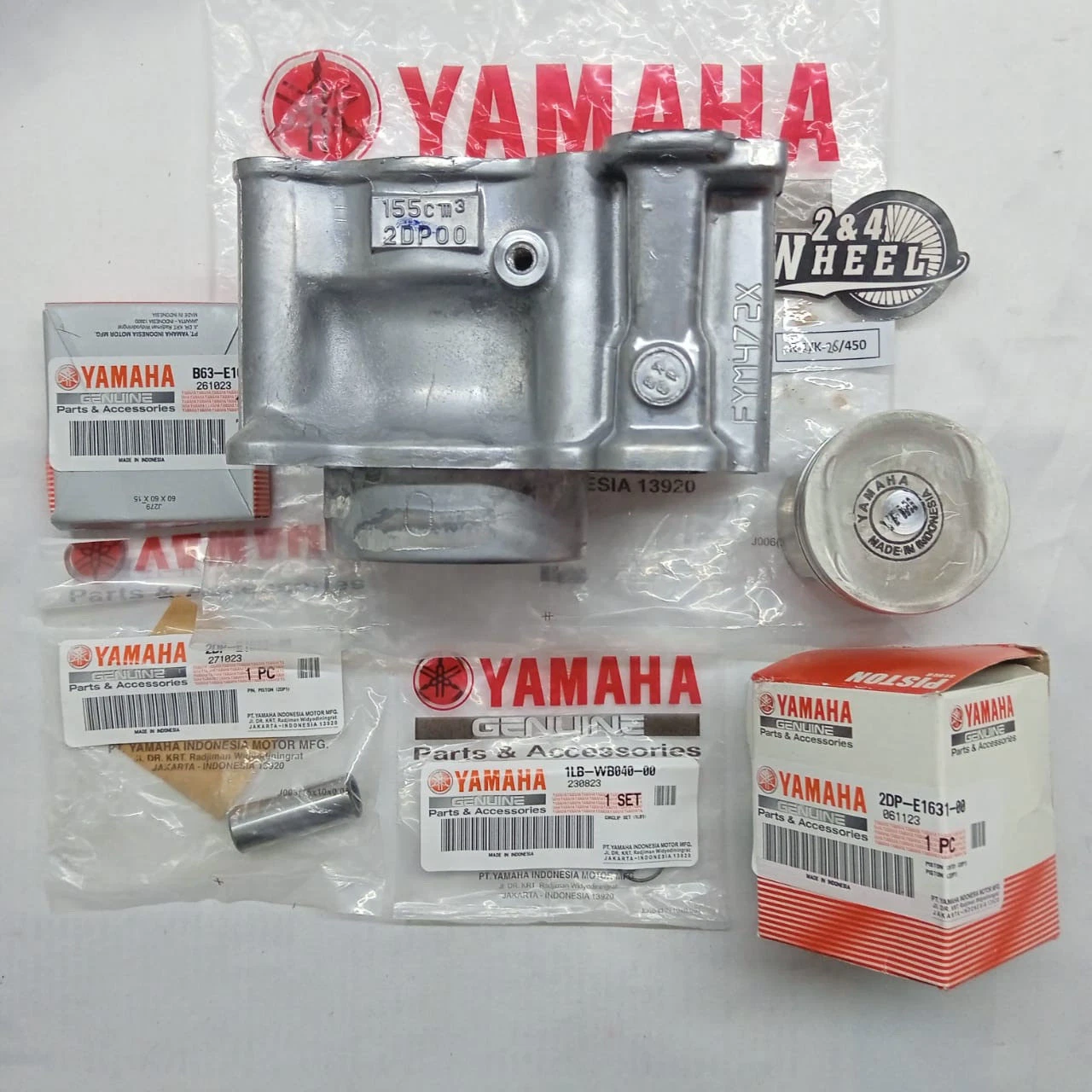 Genuine 155cc Big Bore Cylinder Kit with Gasket for Yamaha NMAX 125 NVX