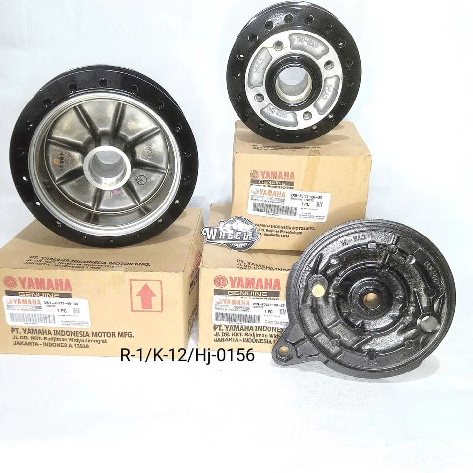 Front Rear Hub Yamaha RX Hub Panel Set New Genuine
