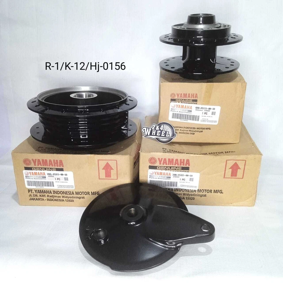 Front Rear Hub Yamaha RX115 Hub Panel Set New Genuine