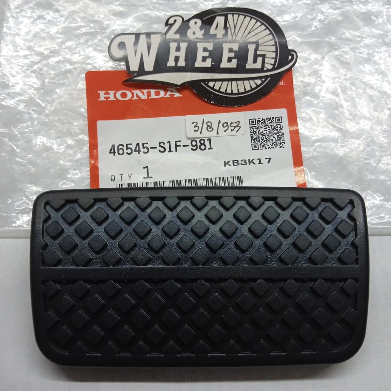 Genuine Honda automatic brake rubber cover pedal pad