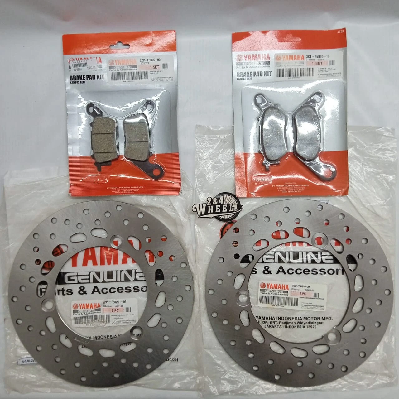 Front and Rear Disc Brake Pad Set for Yamaha NMAX GPD125