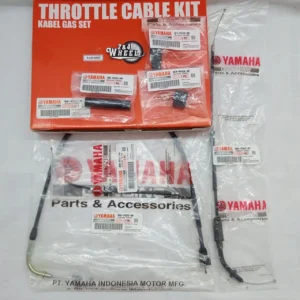Complete throttle cable set designed for Yamaha RX series motorcycles.