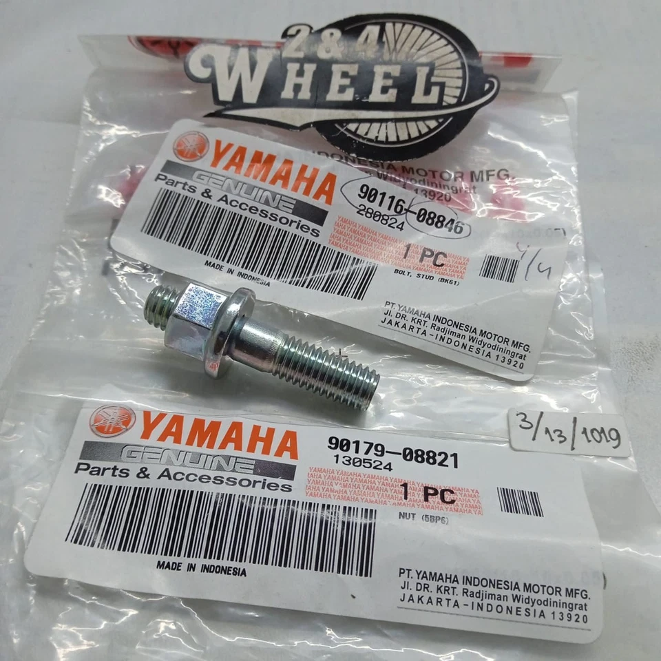 Yamaha RX YT RX135 RX KING Exhaust Pipe Stud Bolt Nut