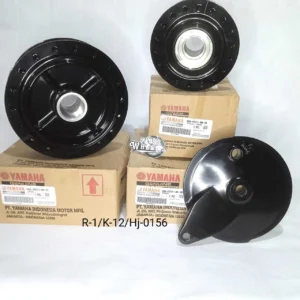Genuine Yamaha RX115 RX135 RXK RXS RXS115 Front Rear Wheel Hub and Hub Panel Set