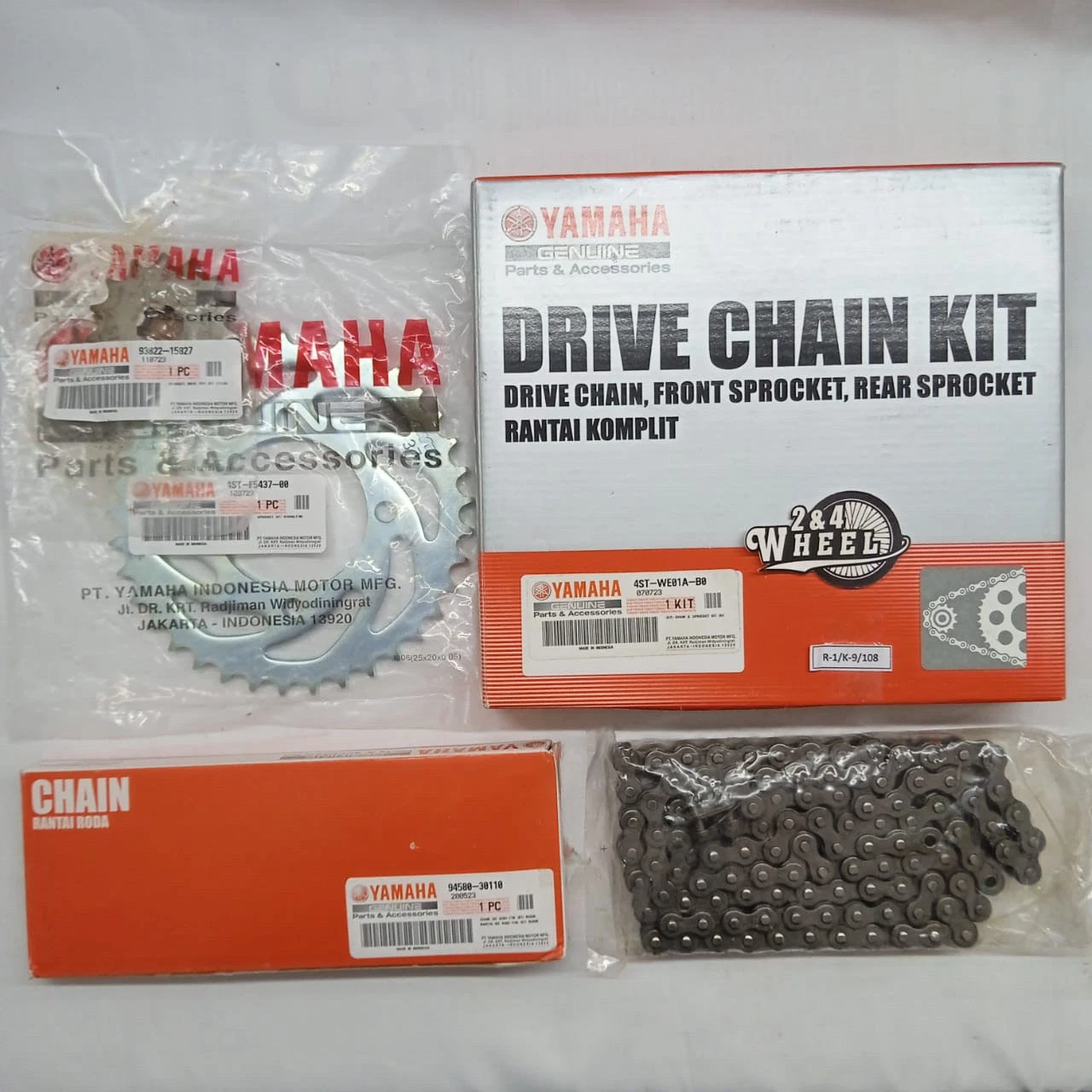 Chain and Sprocket Kit for Yamaha RX115 RXS RXK RX135