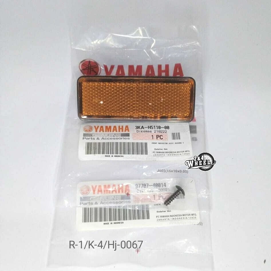 Yamaha RXK RX King RX135 Yellow Front Reflector Pair Set