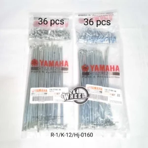 Front and Rear Wheel Spoke Set for Yamaha RXK RX115 RX135 RXS RX Special