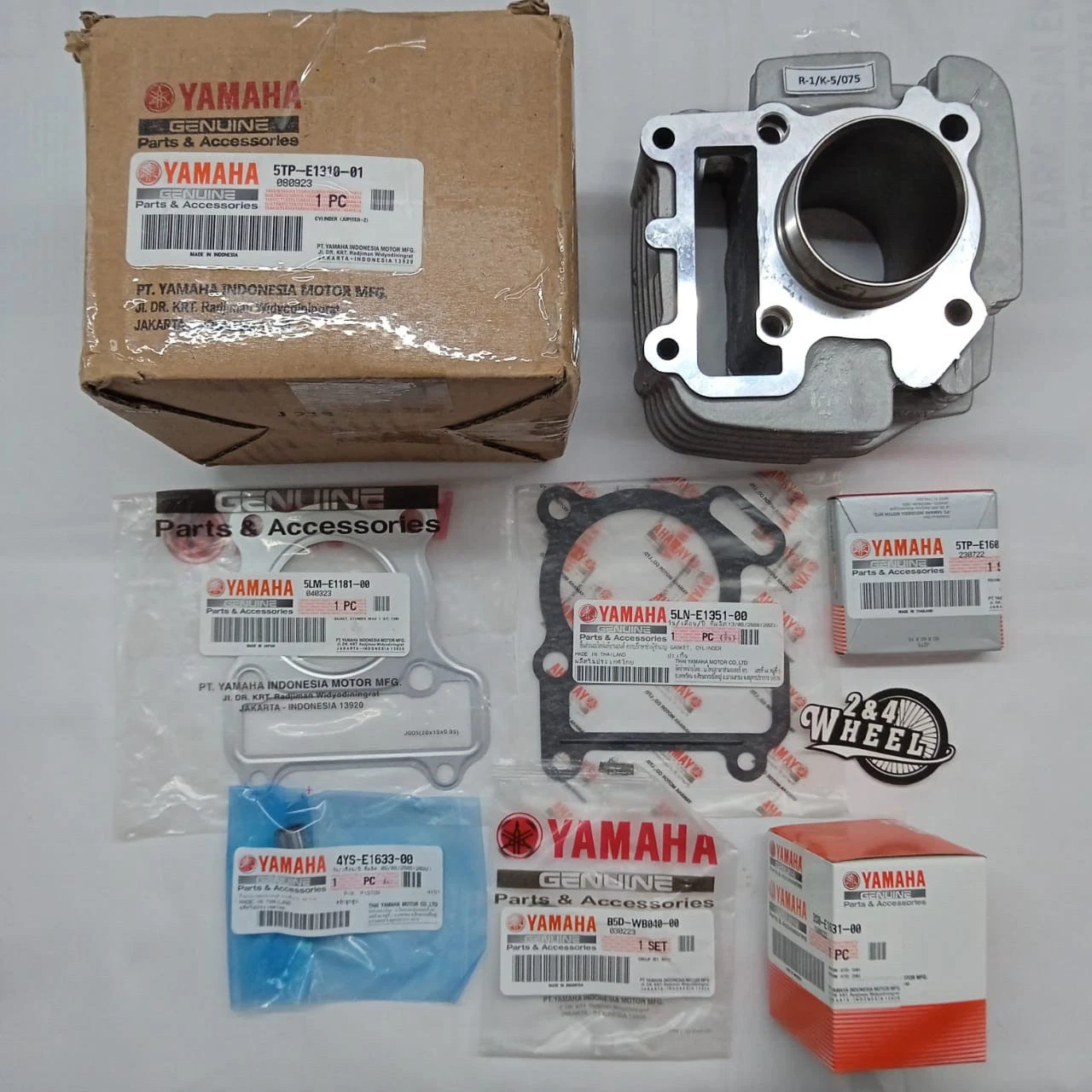 Genuine Yamaha TTR110 Complete Cylinder Barrel Piston Kit with Gasket Set