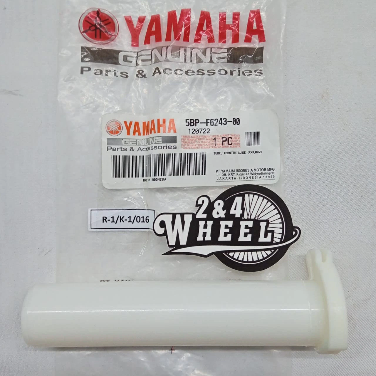 Inner Handlebar Throttle Tube for Yamaha YT115 RX135 RXK RX King