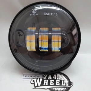 Honda C70 Daymaker LED headlight front view