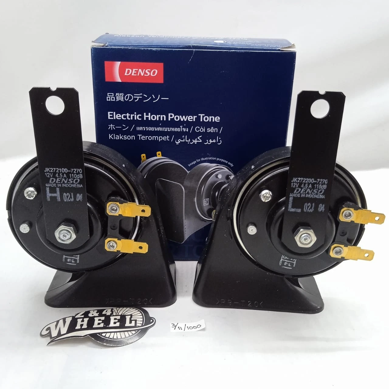 Fits For Universal Electric Horn Power Tone JK272200-7270 12v 4.5A 110dB NEW - Image 2