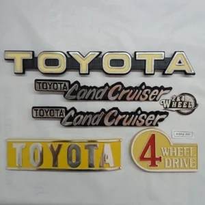 Toyota Land Cruiser BJ40 BJ42 FJ40 FJ45 Emblem Badge Set (5 Pieces) NEW