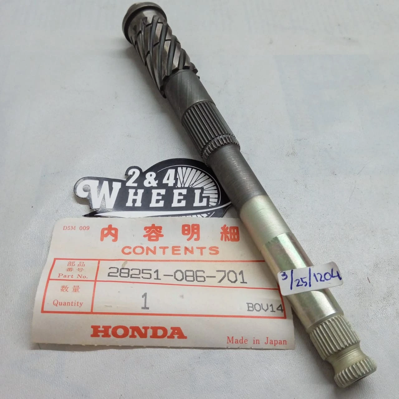 Kick Starter Spindle Honda C50 82 C70 XR70 CRF70 28251-086-701 NOS GENUINE - Image 4