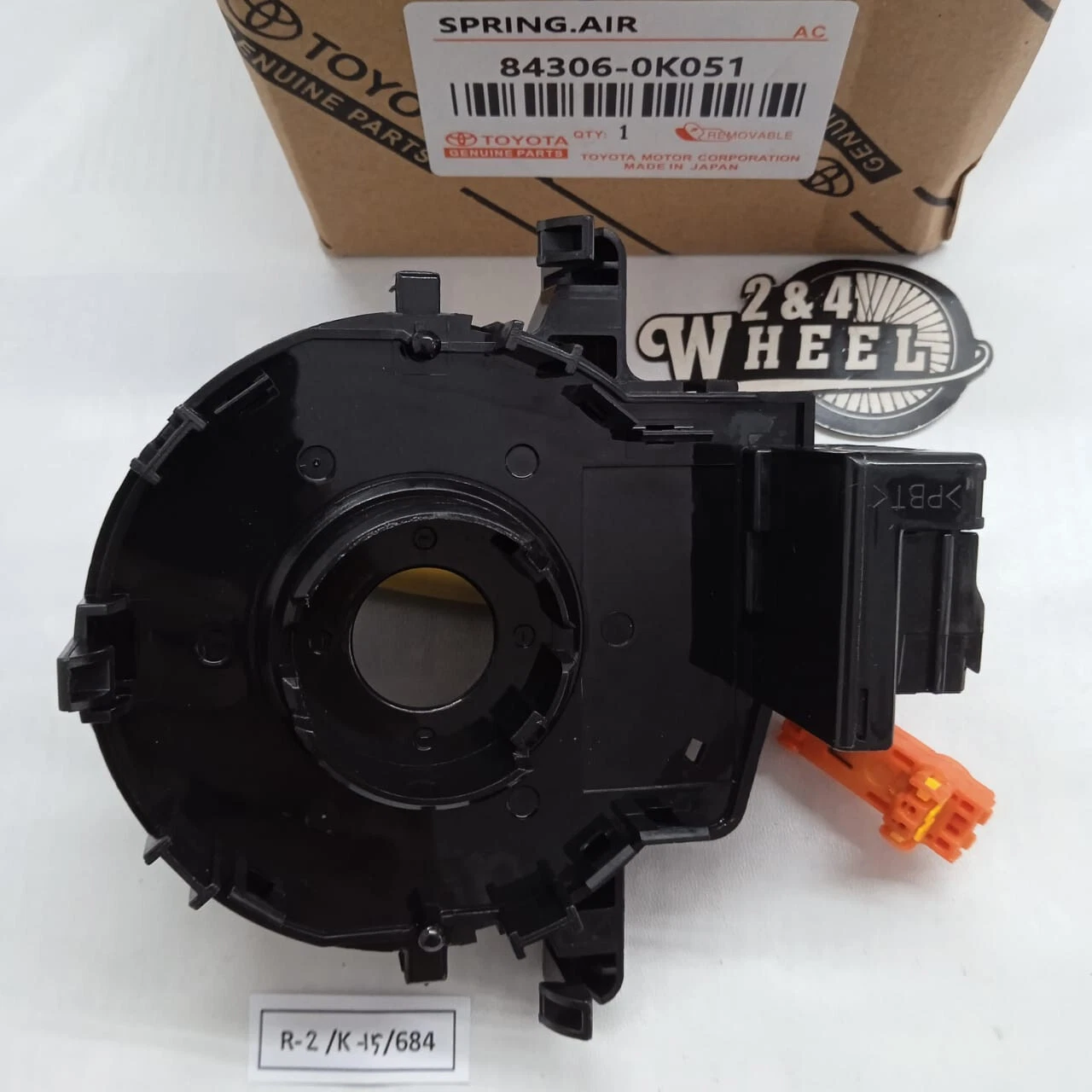 Toyota Yaris Fortuner Hilux Clock Spring Spiral 84306-0K051 NEW - Image 2