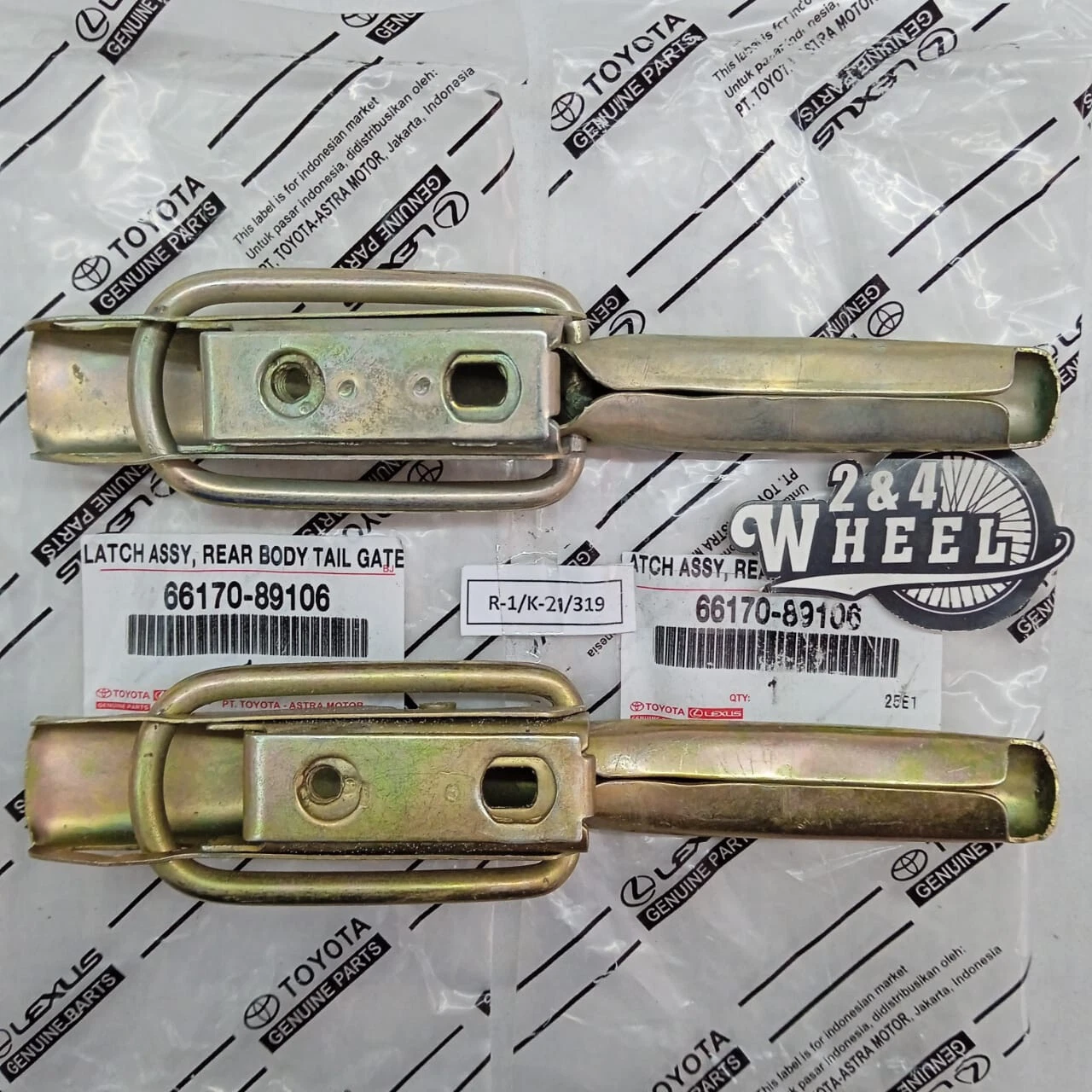 Toyota 66170-89106 Rear Body Tail Gate Latch Handle Assy 1Pair L/R NOS - Image 2