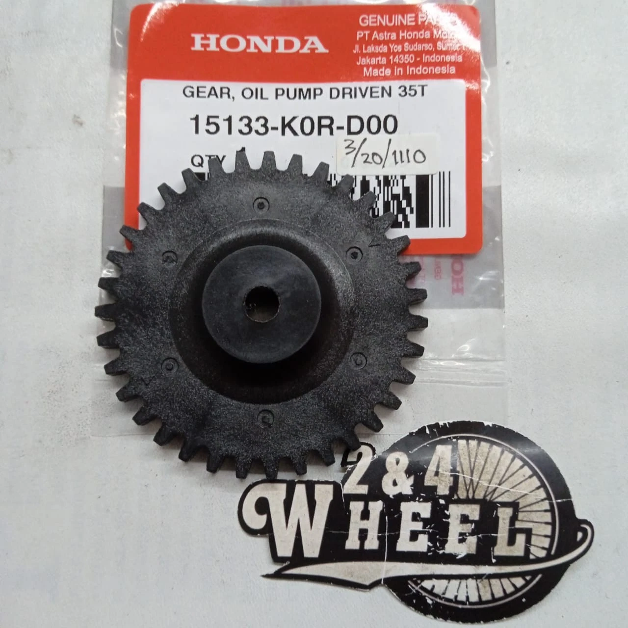 Oil Pump Driven Gear 2022-Up For Honda ADV160 ADV 160 15133-K0R-D00 NEW OEM