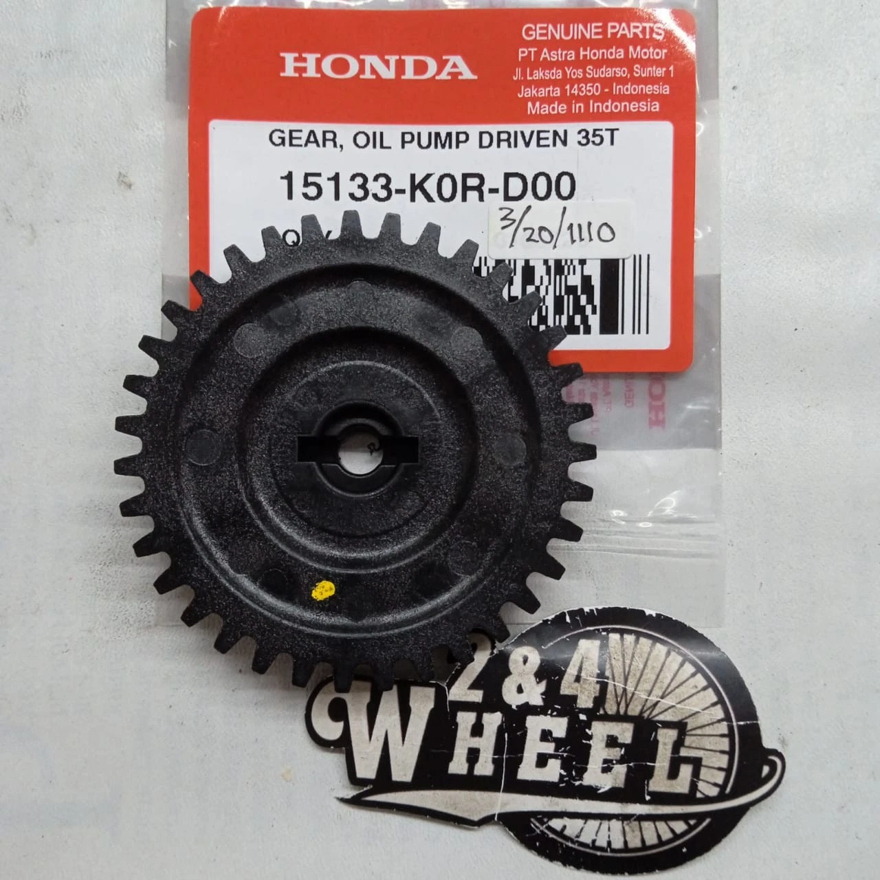 Oil Pump Driven Gear 2022-Up For Honda ADV160 ADV 160 15133-K0R-D00 NEW OEM - Image 2