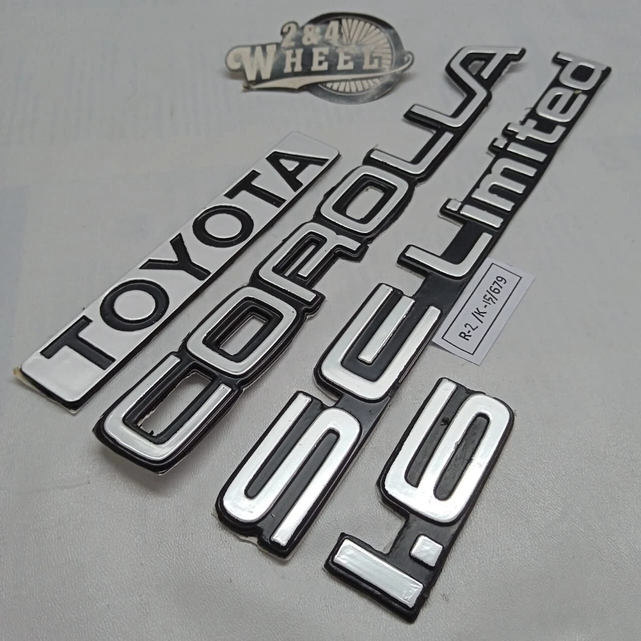 Toyota Corolla SE Limited 4 Piece Rear Emblem Set - Image 2
