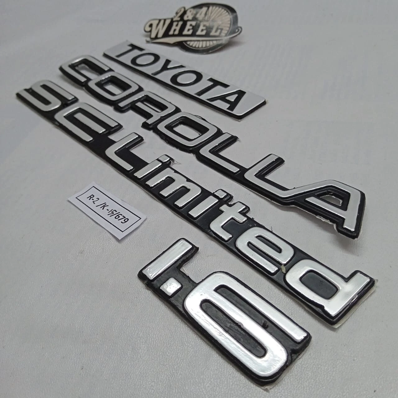 Toyota Corolla SE Limited 4 Piece Rear Emblem Set - Image 3