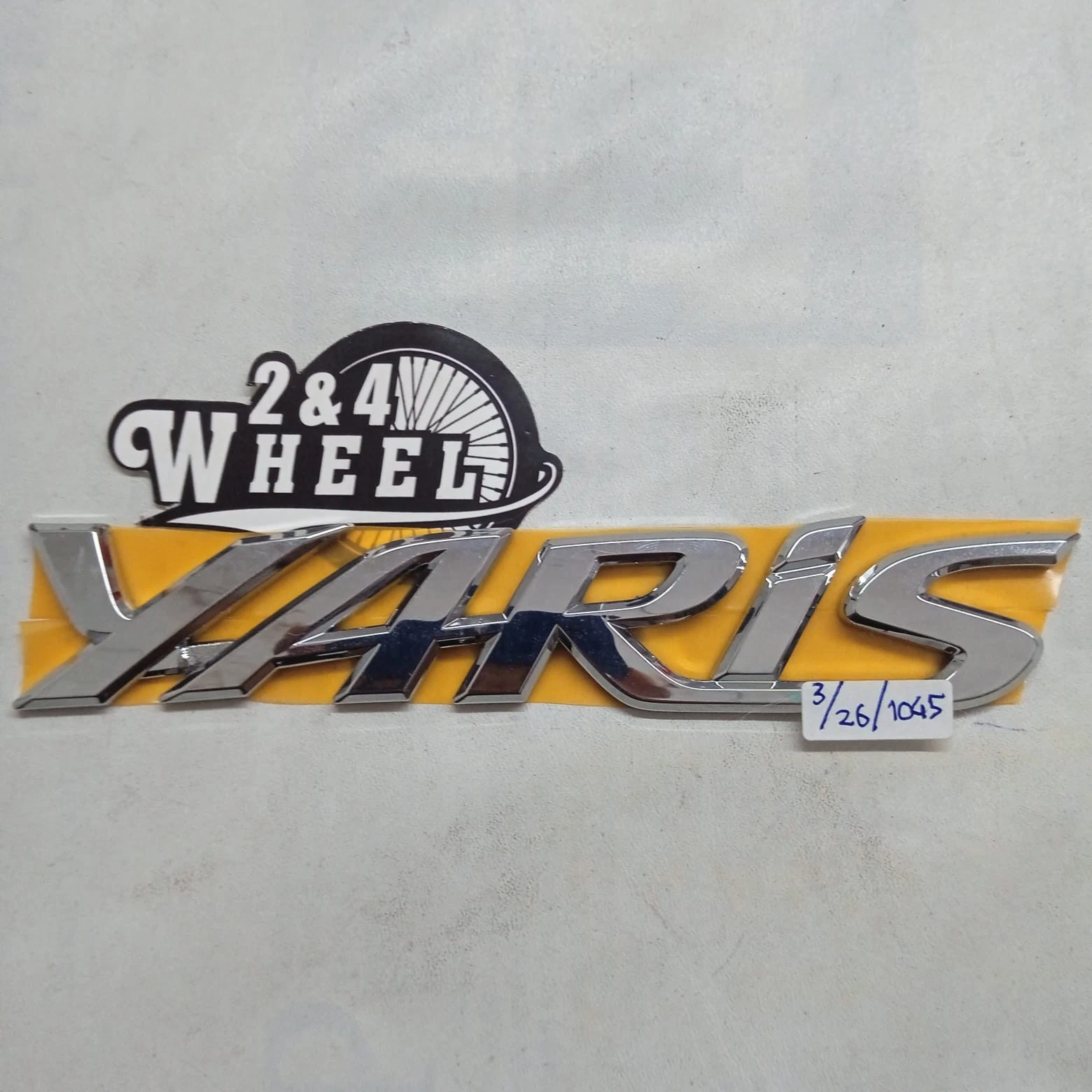 Toyota Yaris 2005-2012 Chrome Rear Trunk Letter Emblem