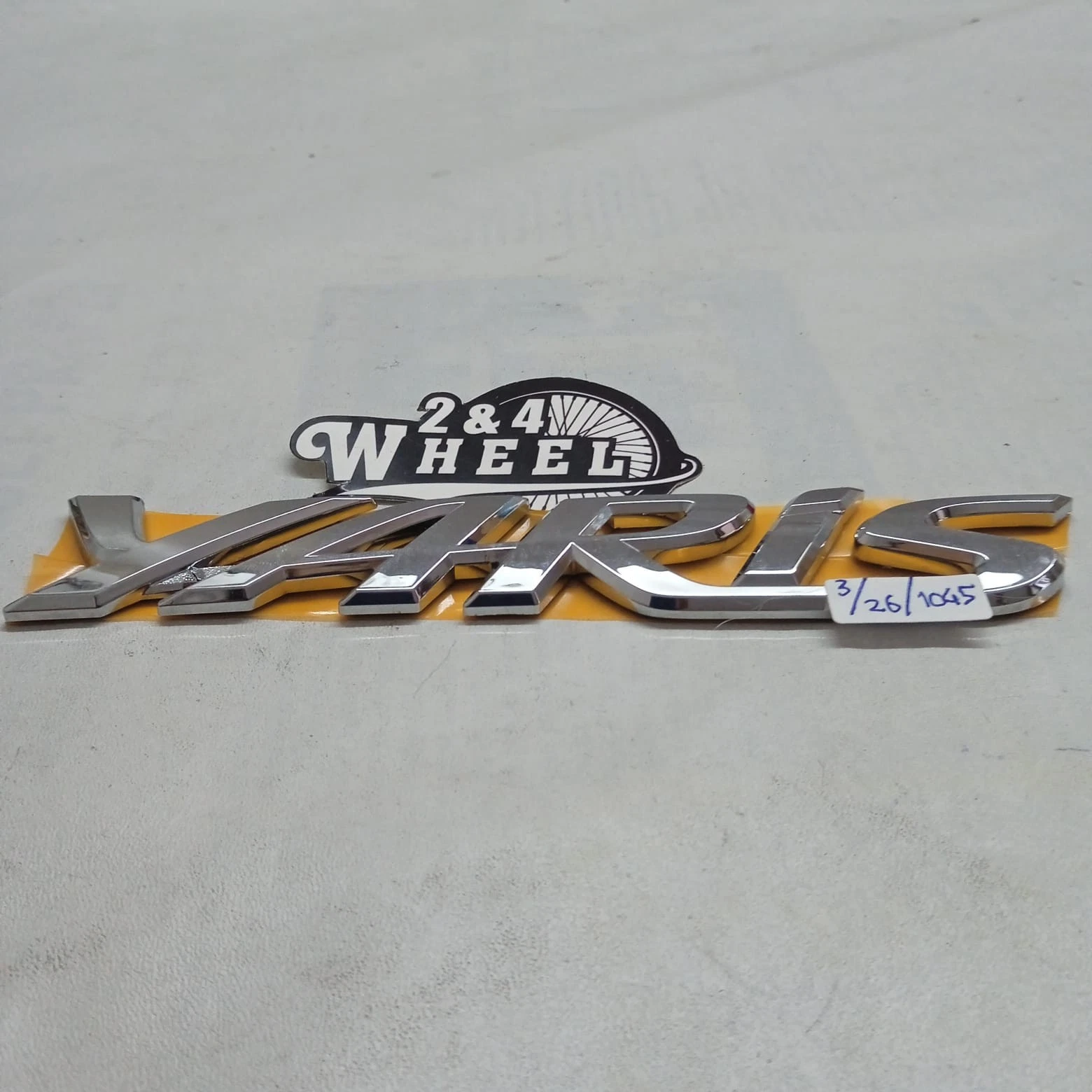 Toyota Yaris 2005-2012 Chrome Rear Trunk Letter Emblem - Image 2