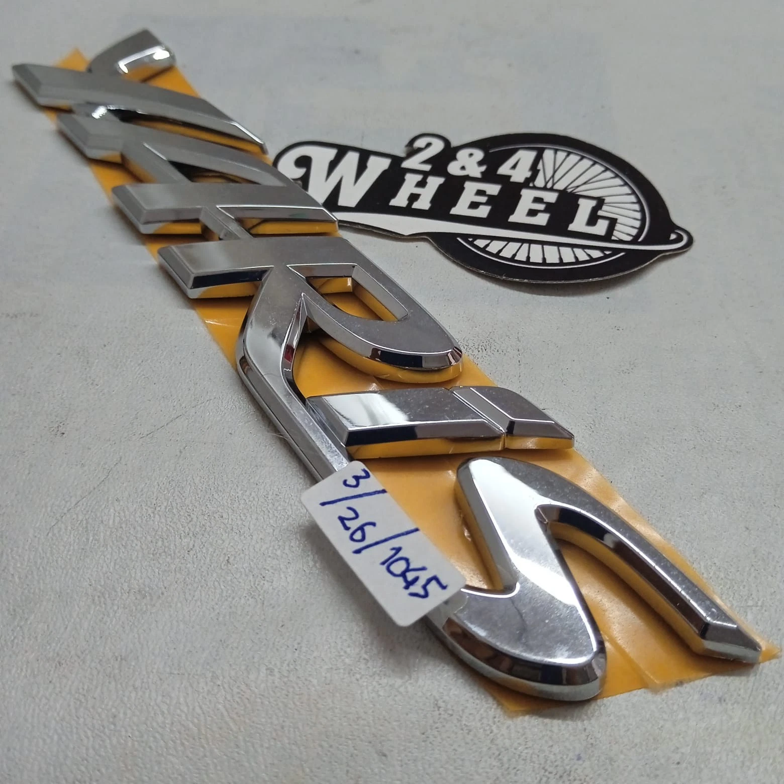 Toyota Yaris 2005-2012 Chrome Rear Trunk Letter Emblem - Image 4