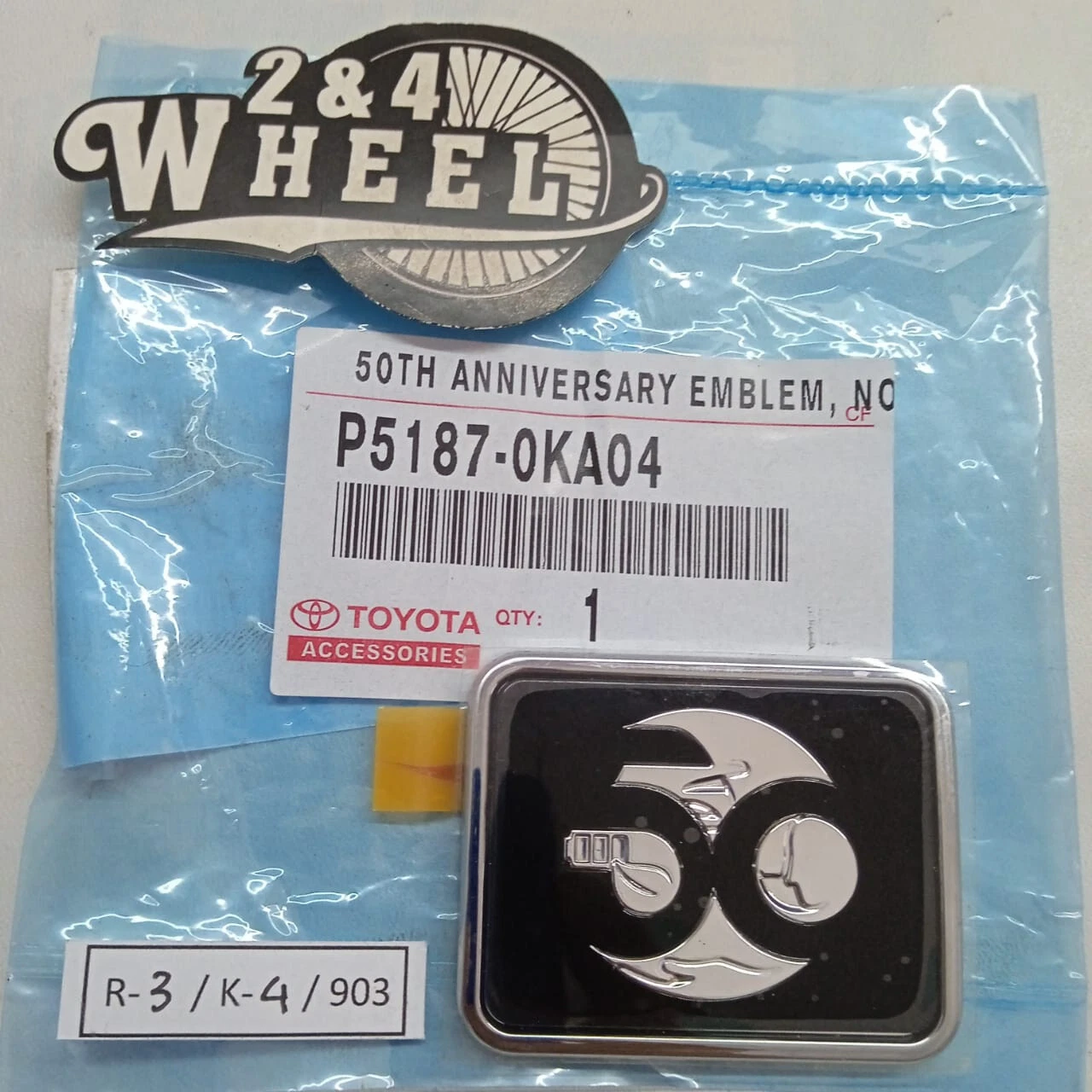 Fits For Toyota 50th Anniversary Emblem P5187-0KA04 NEW