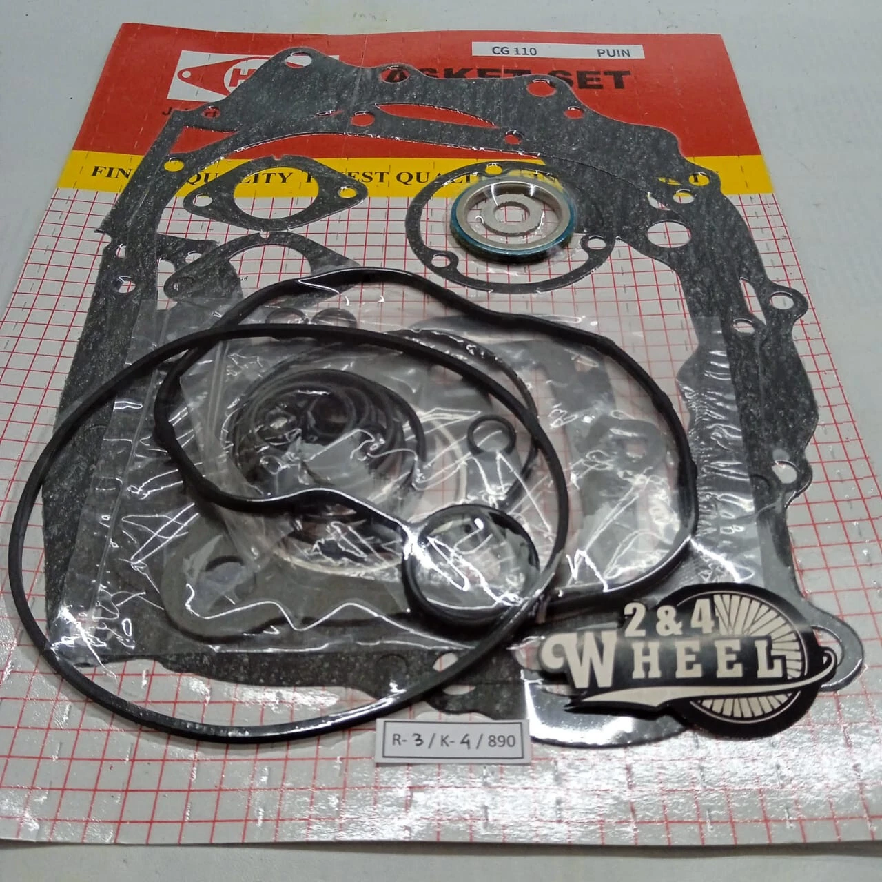 Honda CG110 JX110 Complete Engine Gasket Set NEW - Image 2