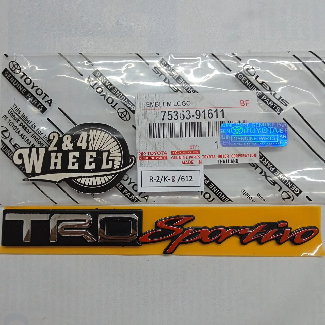 TRD Sportivo Logo Emblem Badge For Front Grille Toyota Hilux Vigo Champ NEW