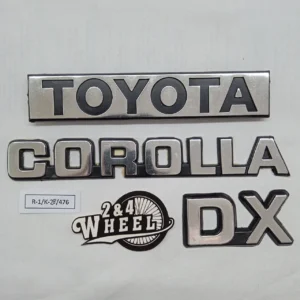 Toyota Corolla KE70 Trunk LID Emblem Badges Corolla DX Sedan Complete