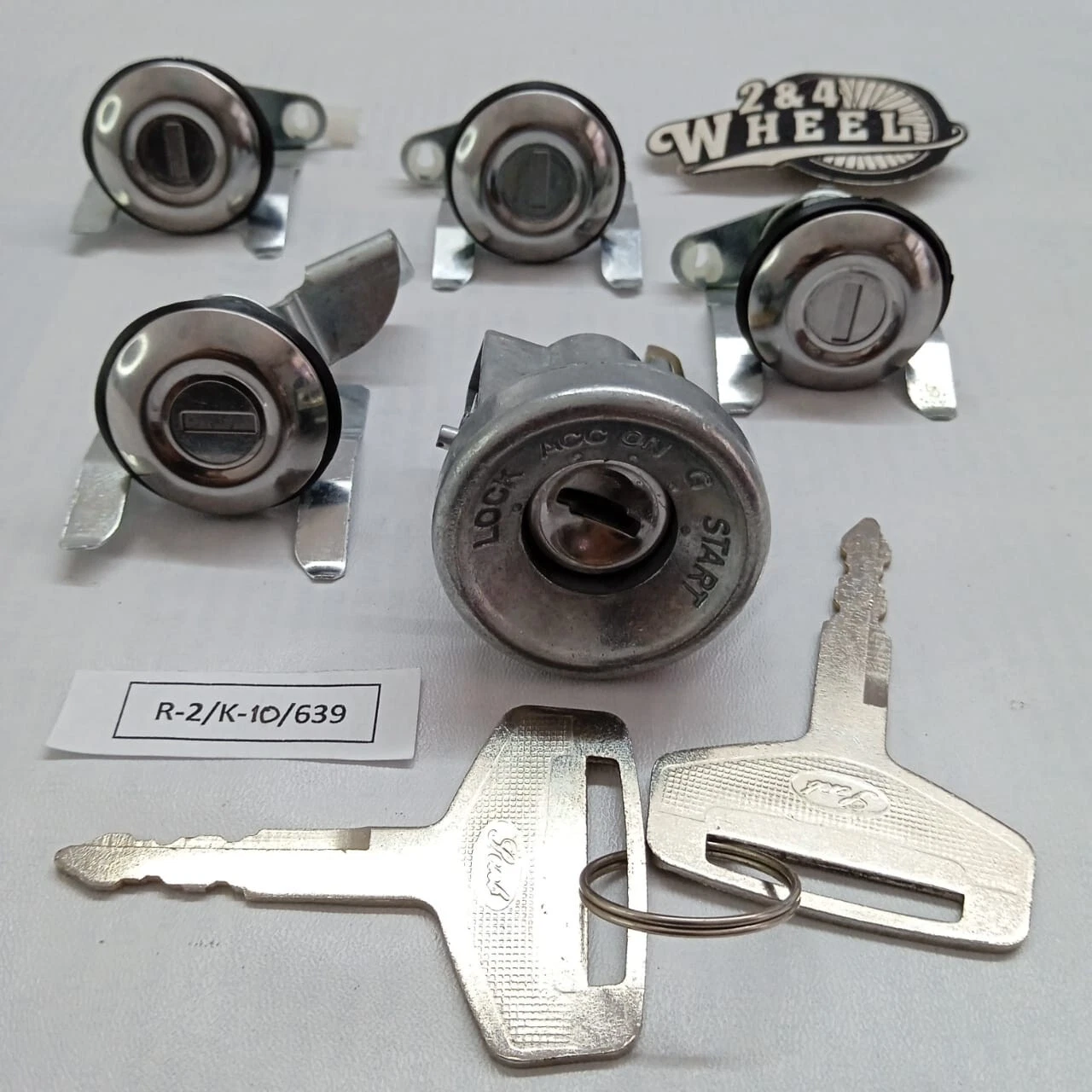 Cylinder Lock Set Keys with Fits For Daihatsu Feroza Rocky Sportrak Fourtrak NEW - Image 5