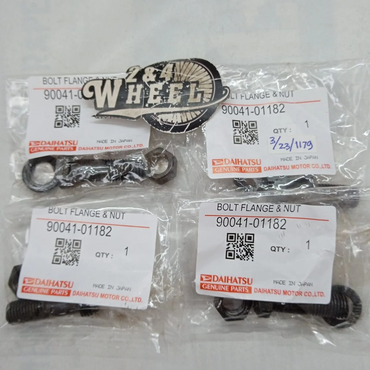 Daihatsu TAFT Rocky Feroza Fourtrak Sportrak Propeller Shaft Bolt Set 4Pcs NEW