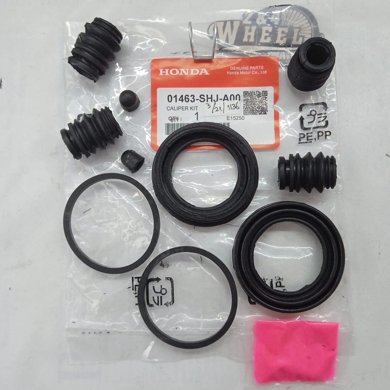 Front Brake Caliper Repair Kit 07-17 Honda CRV CR-V 01463-SHJ-A00 NEW