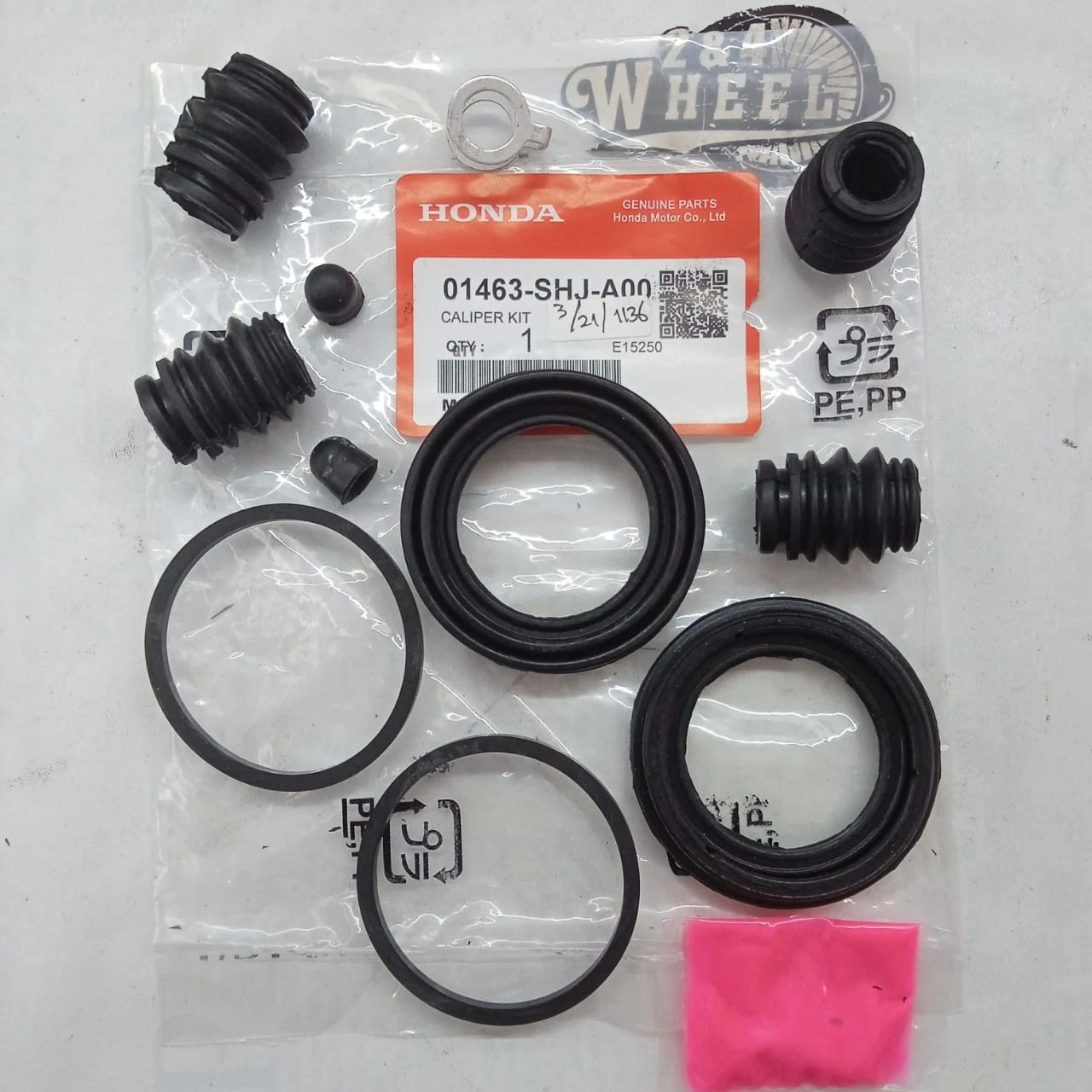Front Brake Caliper Repair Kit 07-17 Honda CRV CR-V 01463-SHJ-A00 NEW - Image 2