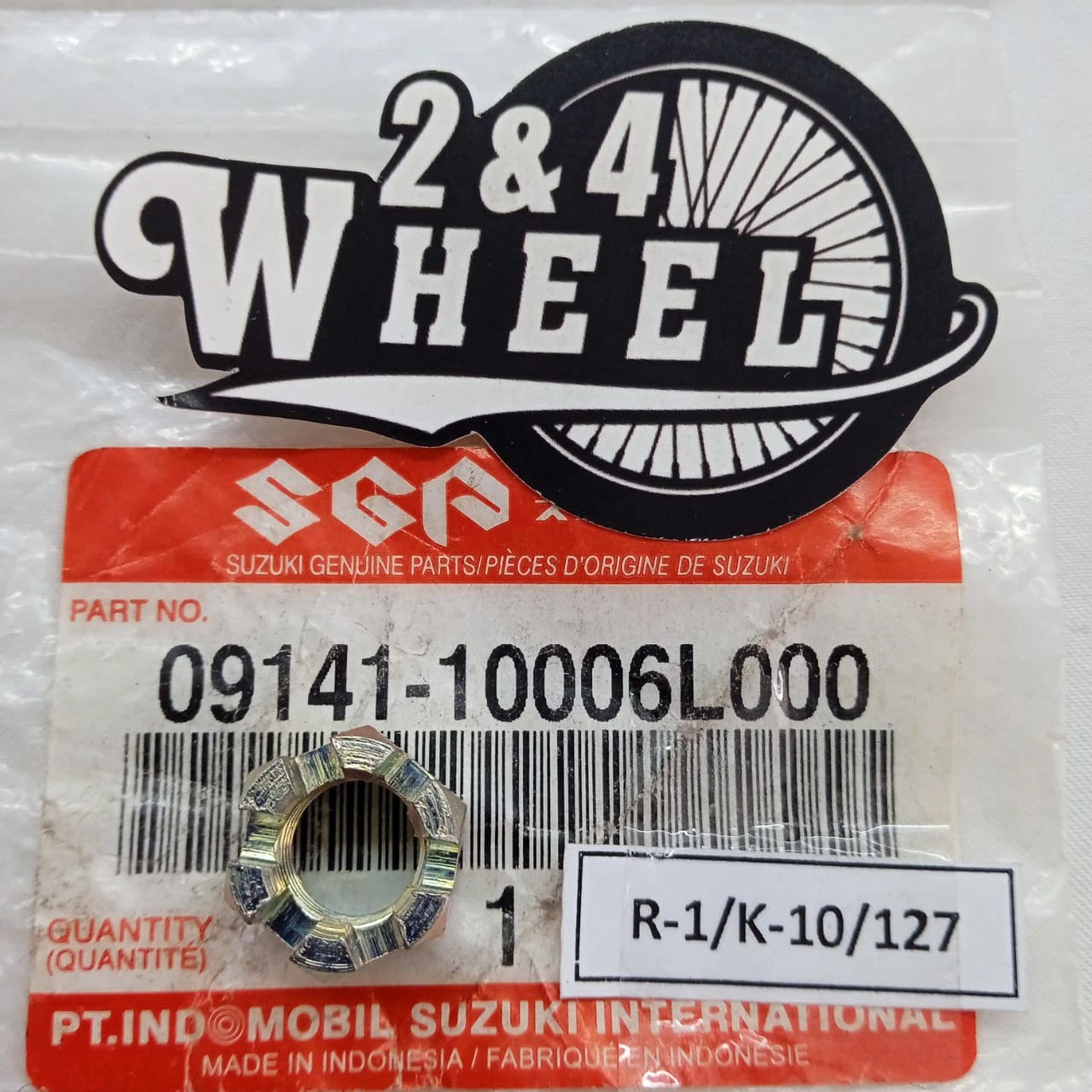 Suzuki Front Wheel Axle Castle Nut 09141-10006L000 0914110006L000