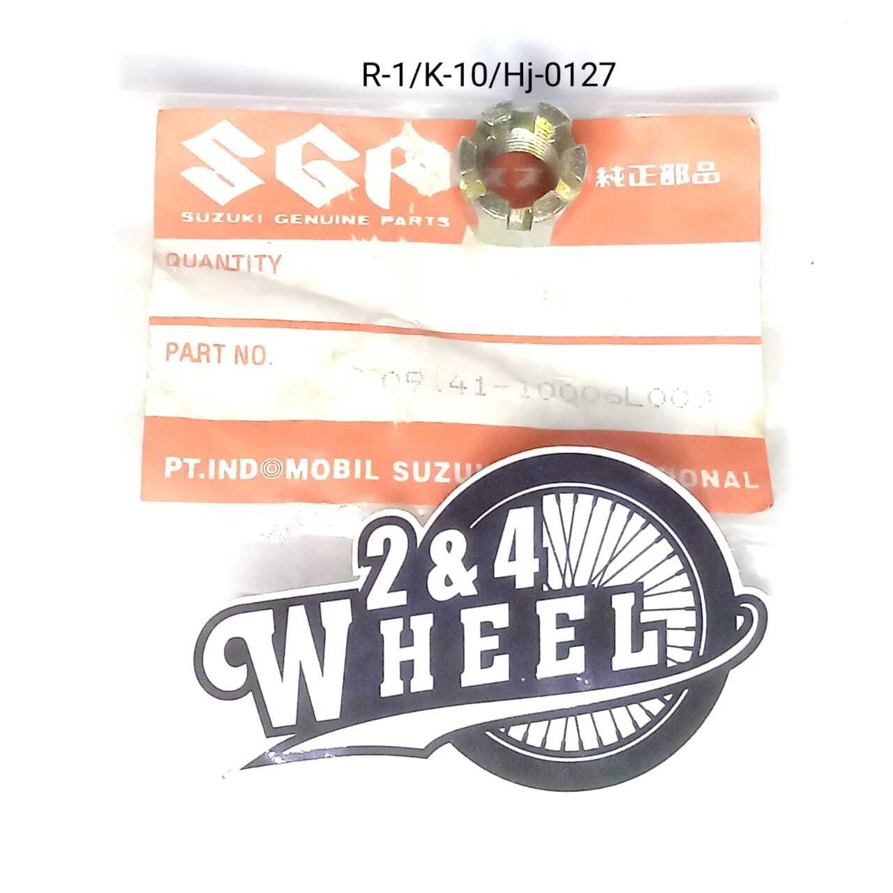 Suzuki Front Wheel Axle Castle Nut 09141-10006L000 0914110006L000 - Image 4