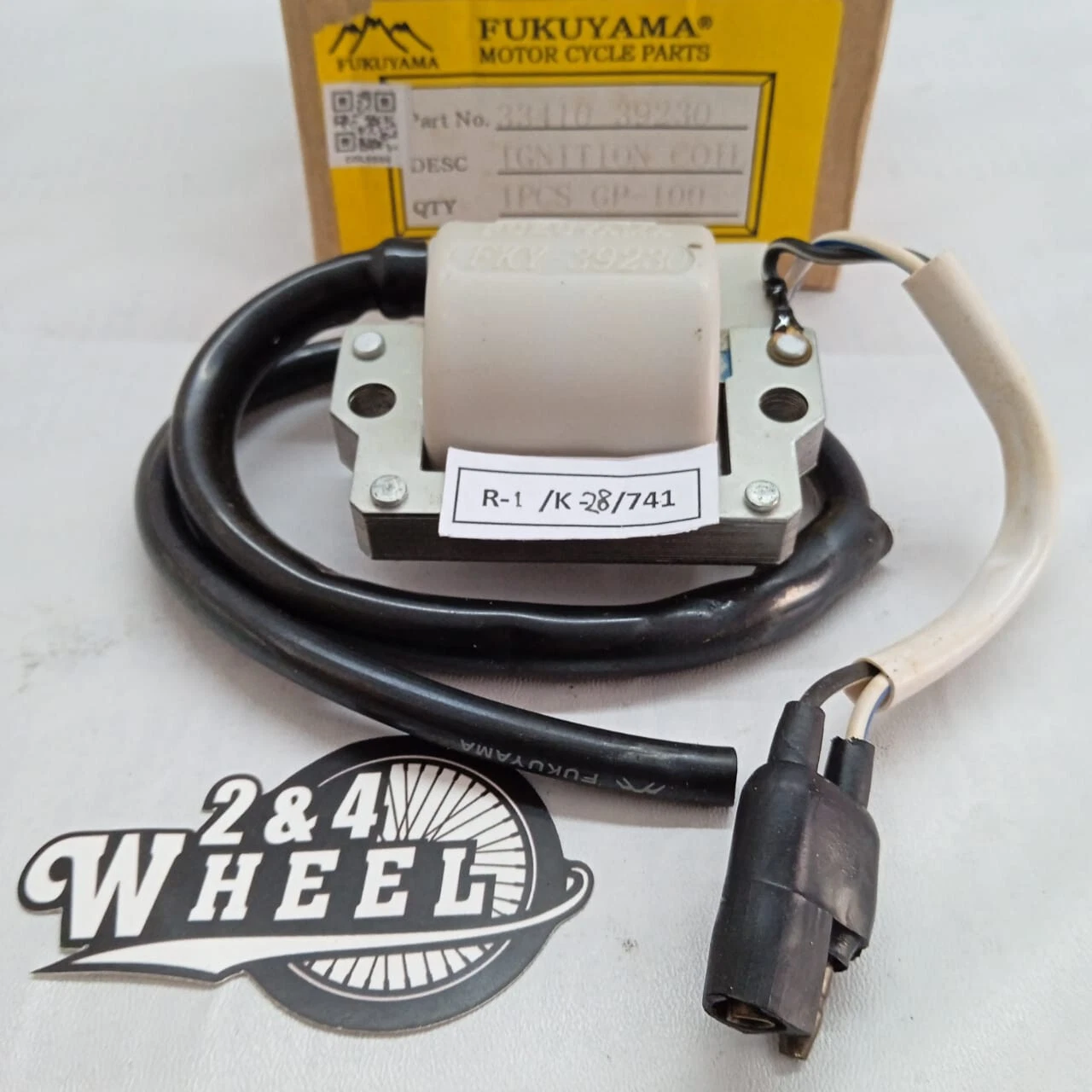 Suzuki GP100 GP125 TS125 TS125ER ERD ERT ERX Trial Ignition Coil Assy 6V NOS