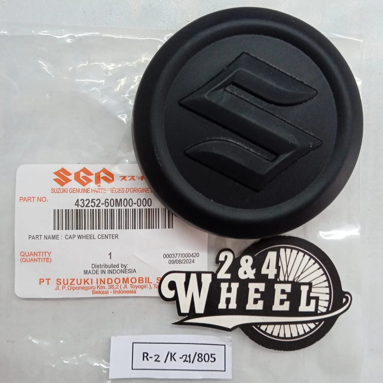 2Pcs Wheel Center Caps For Suzuki APV Carry Mega Carry 43252-60M00 NEW - Image 2