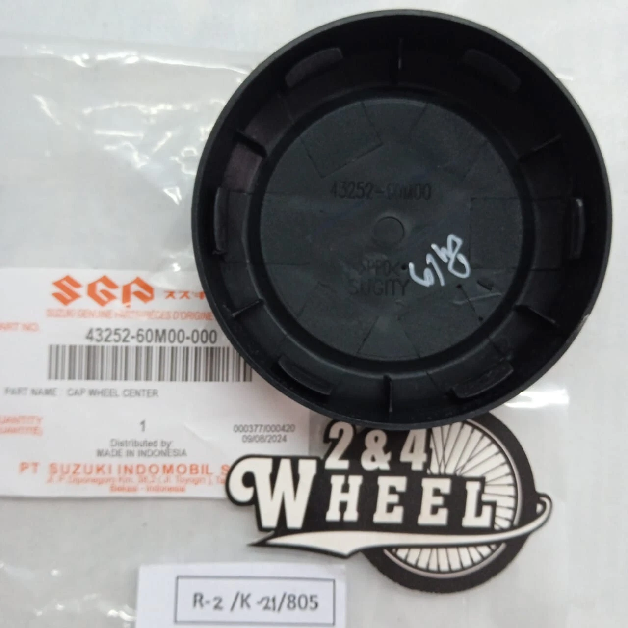 2Pcs Wheel Center Caps For Suzuki APV Carry Mega Carry 43252-60M00 NEW - Image 4