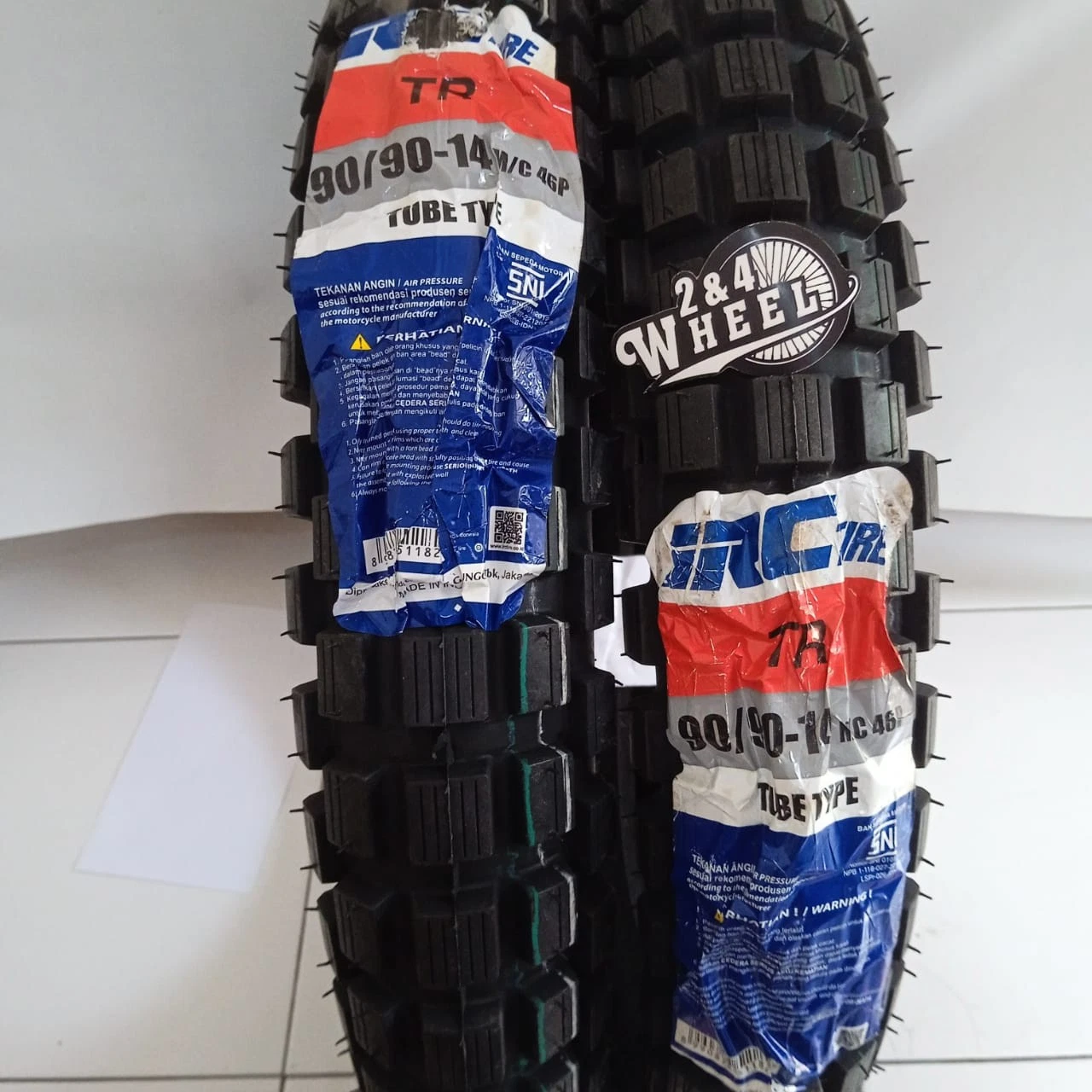 Front and Rear Tire Motorcycle IRC TR 90/90 14 For Honda ST90 Trailsport 90