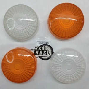 Suzuki LJ50 LJ80 Turn Signal Lens White and Orange Set Of 4 Pcs NOS