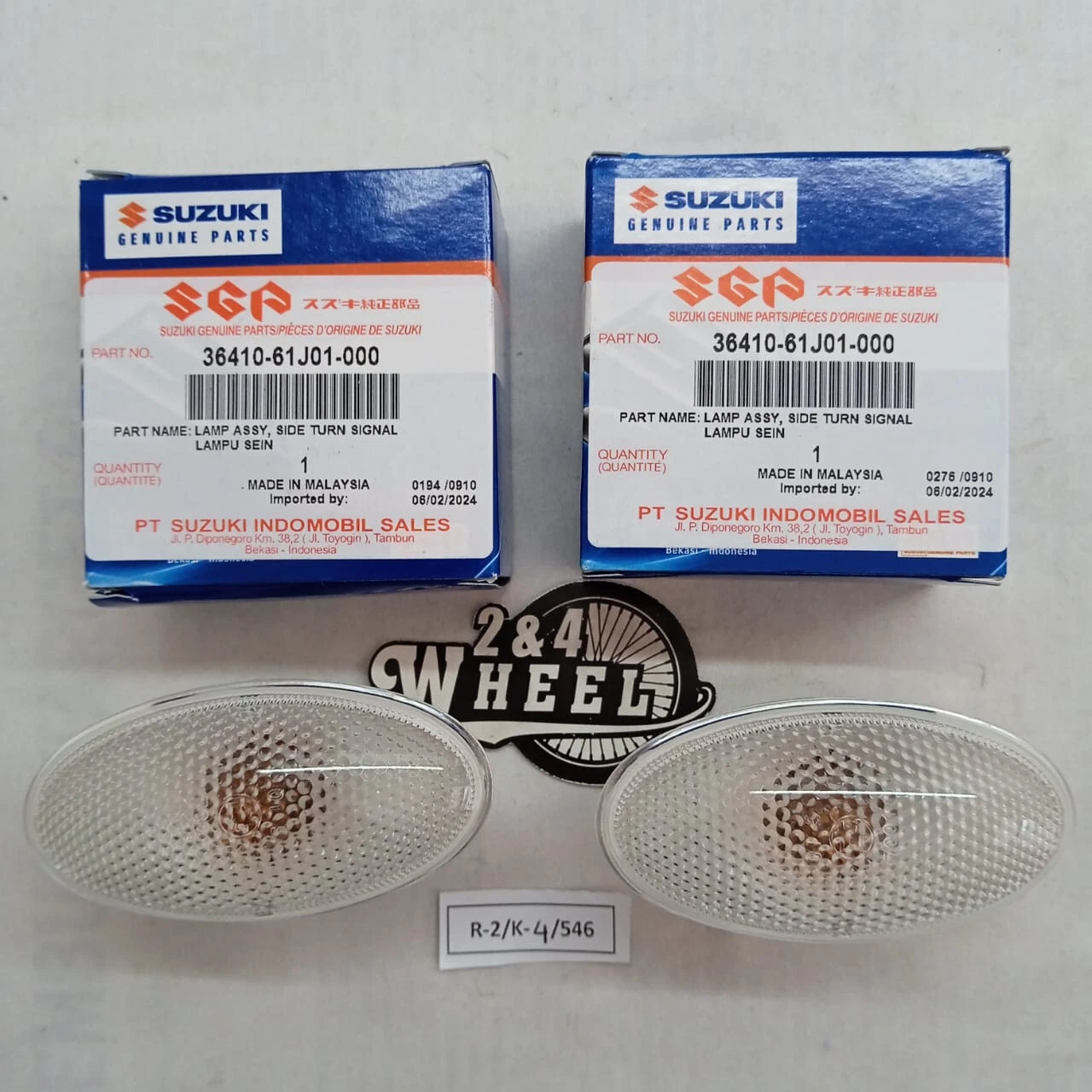 Suzuki Grand Vitara Swift SX4 APV Side Marker Turn Signal Lamp 36410-61J01 1Pair
