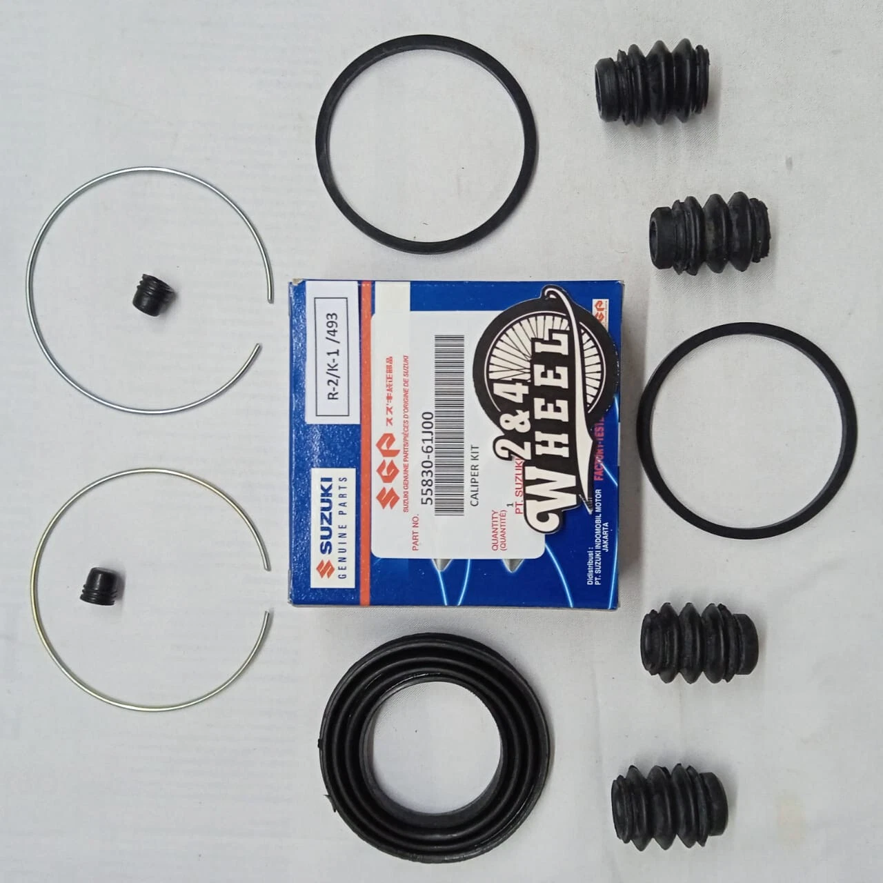 Suzuki APV Carry Super Carrry front Wheel Brake Caliper Seals Kit 55830-61J00 - Image 2