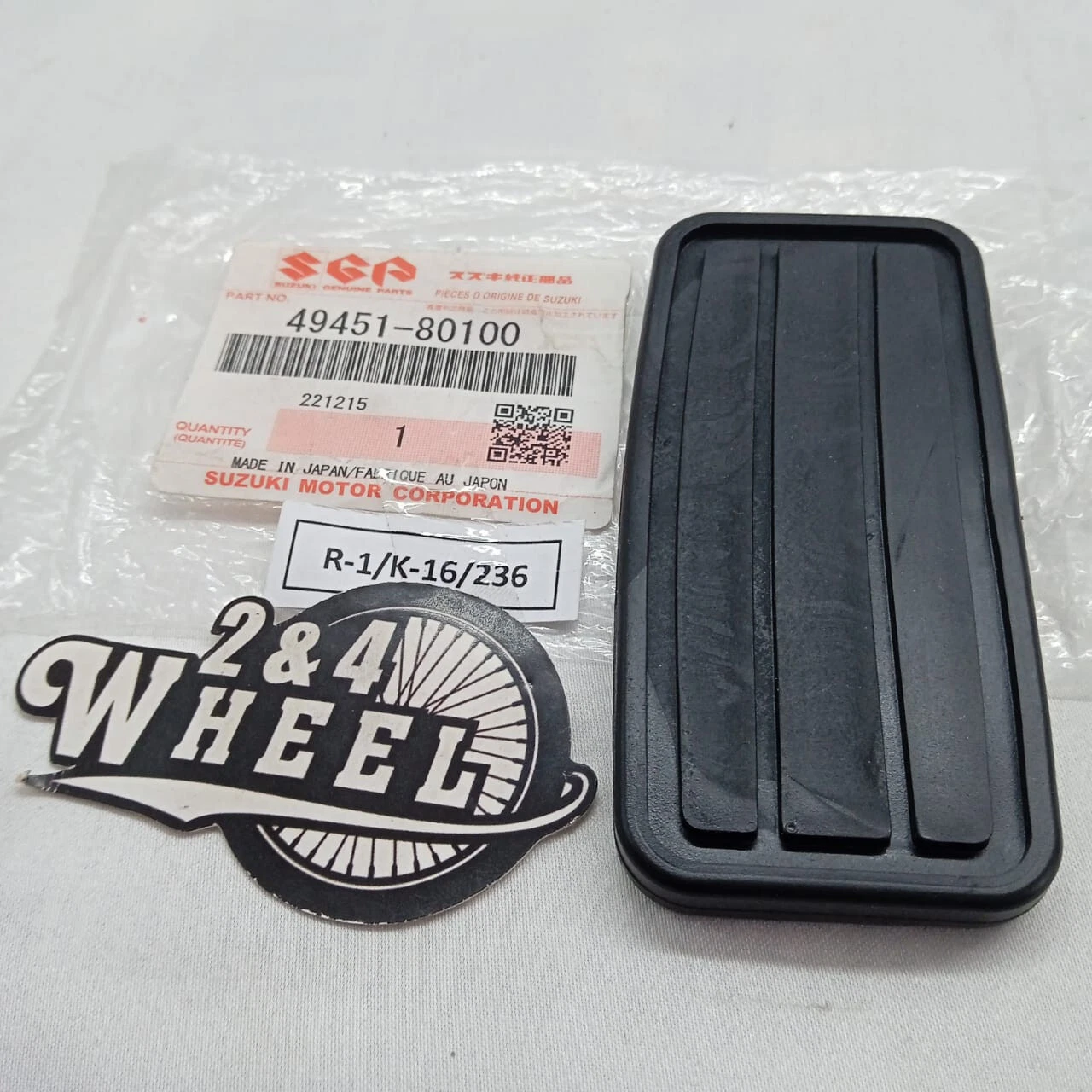 Suzuki Jimny Vitara Escudo Sidekick Accelerator Pedal Pads 49451-80100 NEW - Image 2