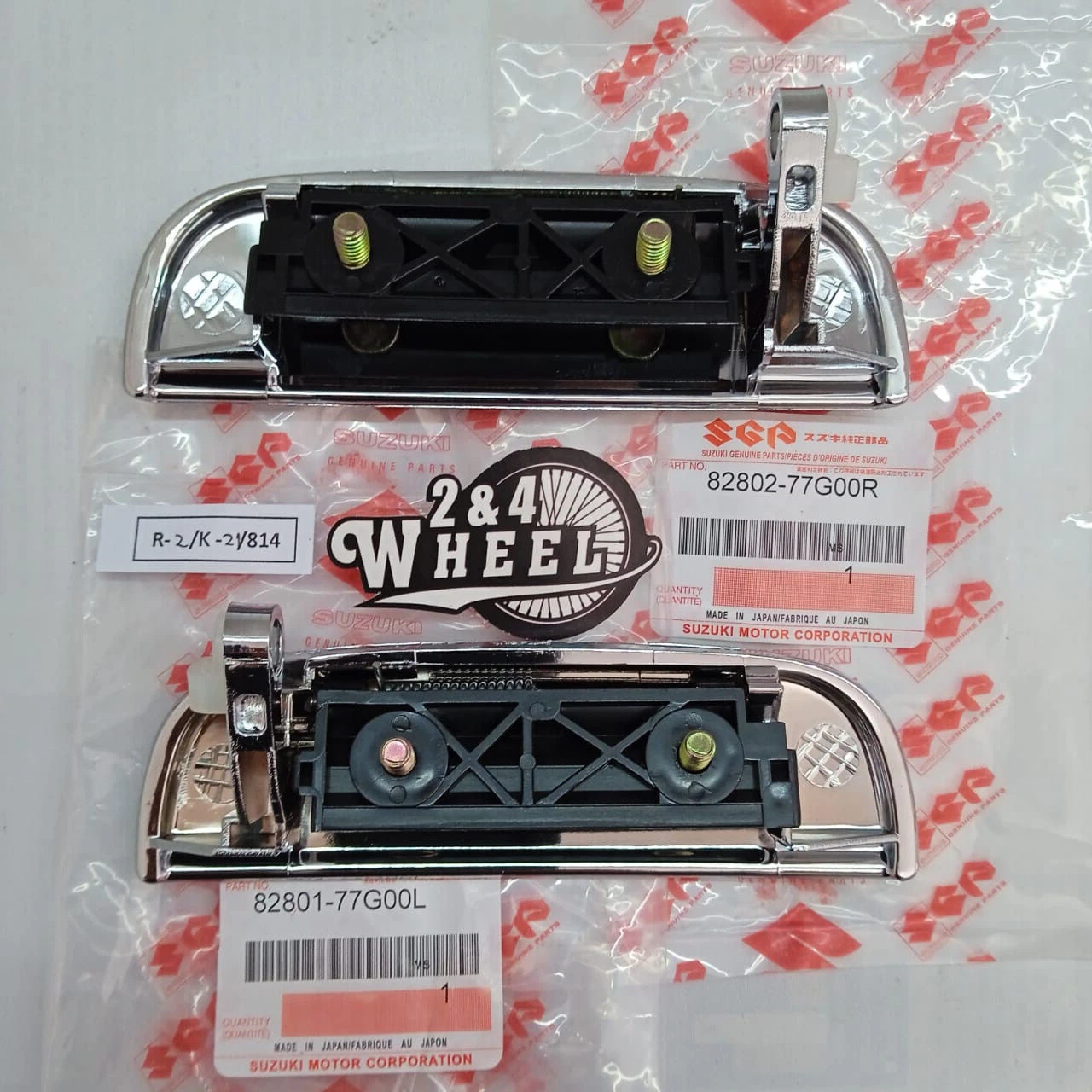 1Pair Door Outer Handle Left and Right Chrome For Suzuki Carry APV - Image 2