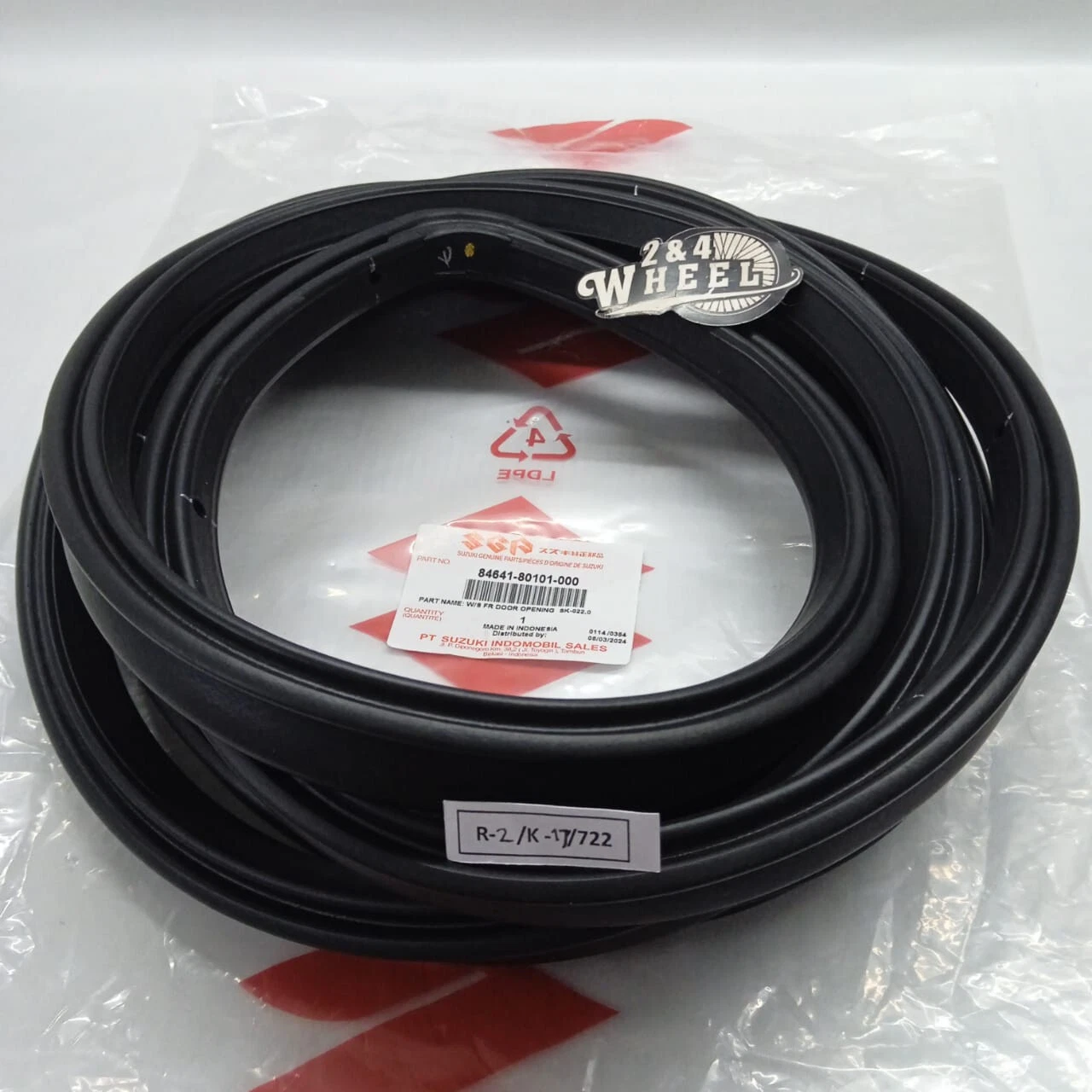 Pair Suzuki SJ410 SJ413 Samurai Weatherstrip Front Door Rubber Seal L/R NEW - Image 5