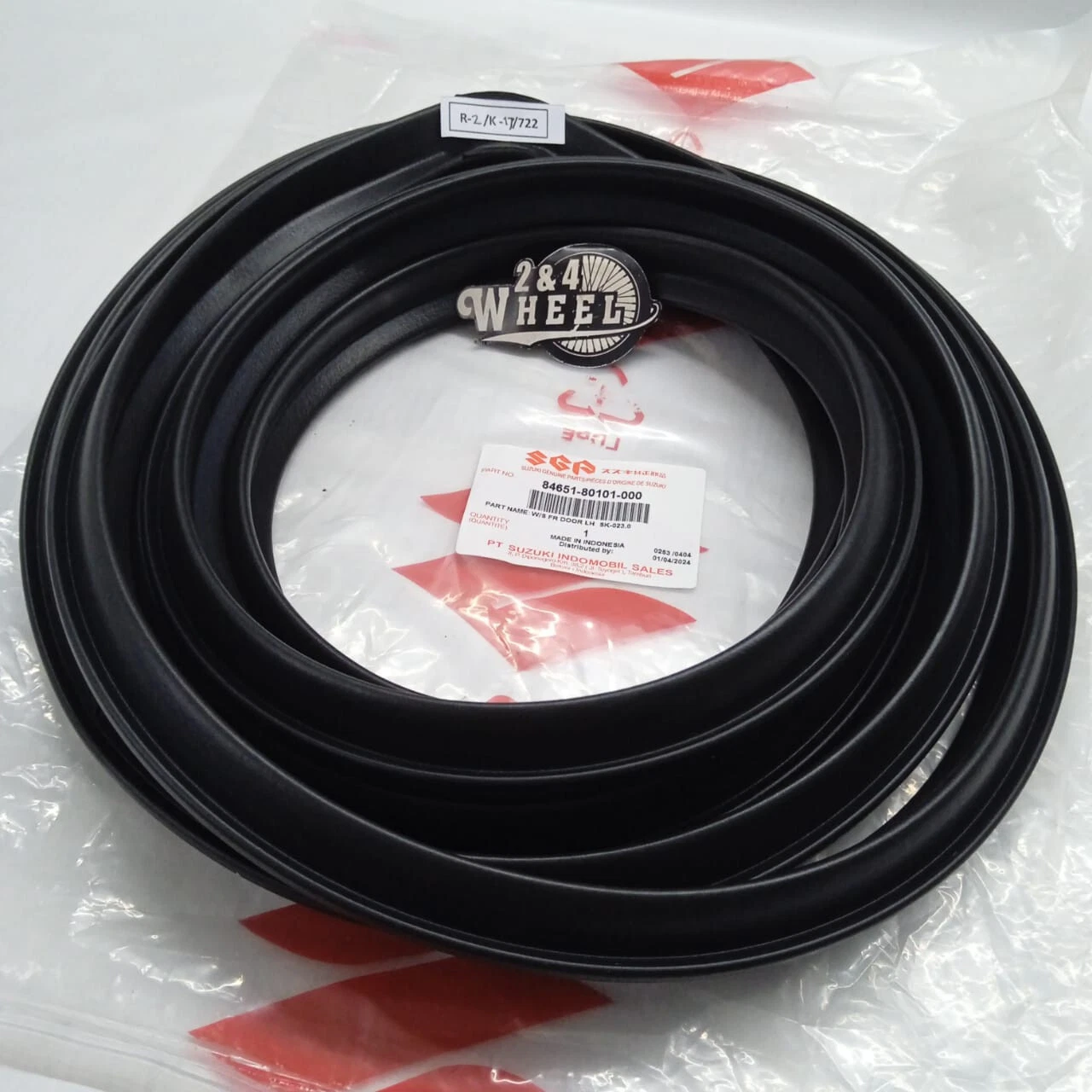 Pair Suzuki SJ410 SJ413 Samurai Weatherstrip Front Door Rubber Seal L/R NEW - Image 6