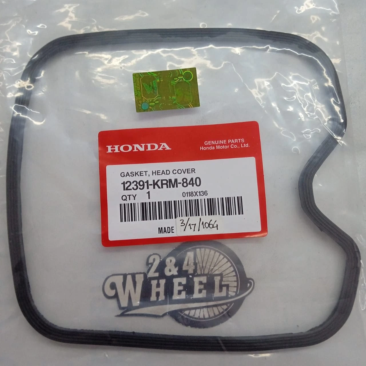 Genuine Honda CRF150 CRF-150 CRF150F CRF-150F Head Cover Gasket 12391-KRM-840