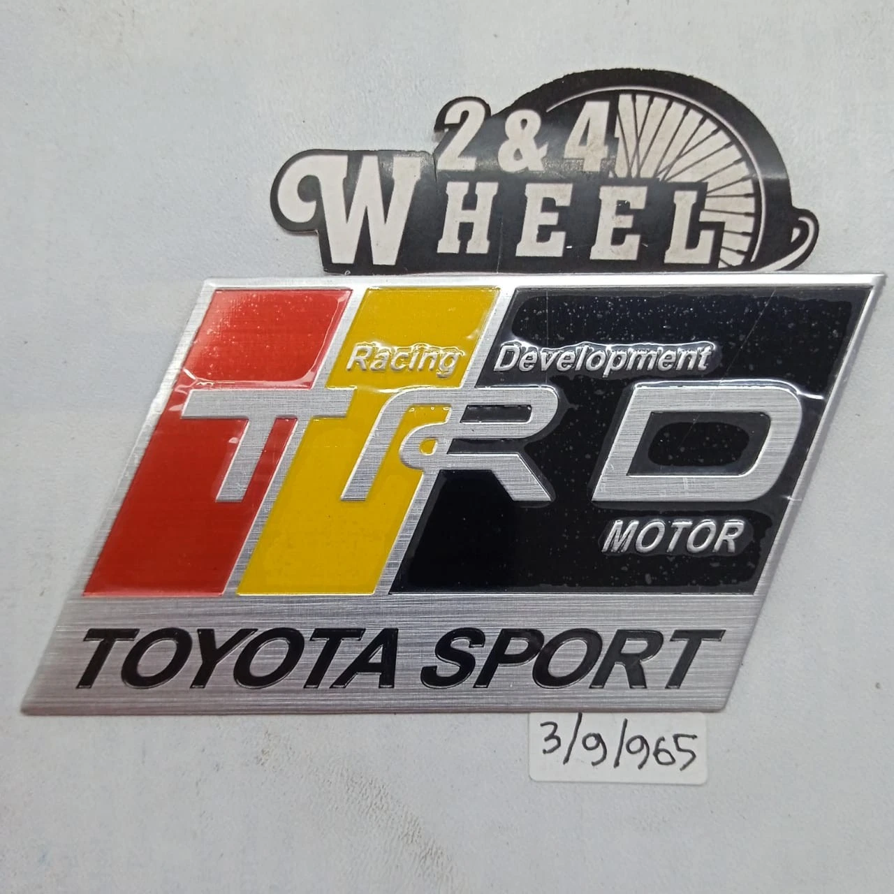 TRD Aluminum Emblem Multicolour 90.5mmx50mm Fits For Toyota NEW